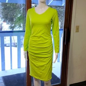 Missufe Women's Long Sleeve Ruched Dress